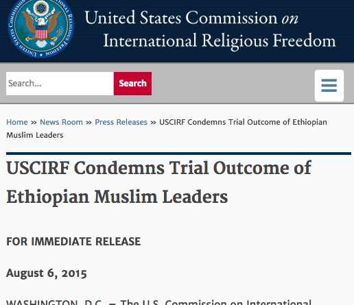 USCIRF Ethiopia